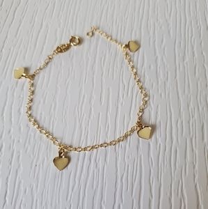 Hearts charm bracelet